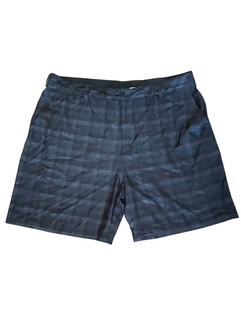 Reebok Golf Shorts Men's Size 52 x 9 Speedwick Comfort Waistband Blue Plaid